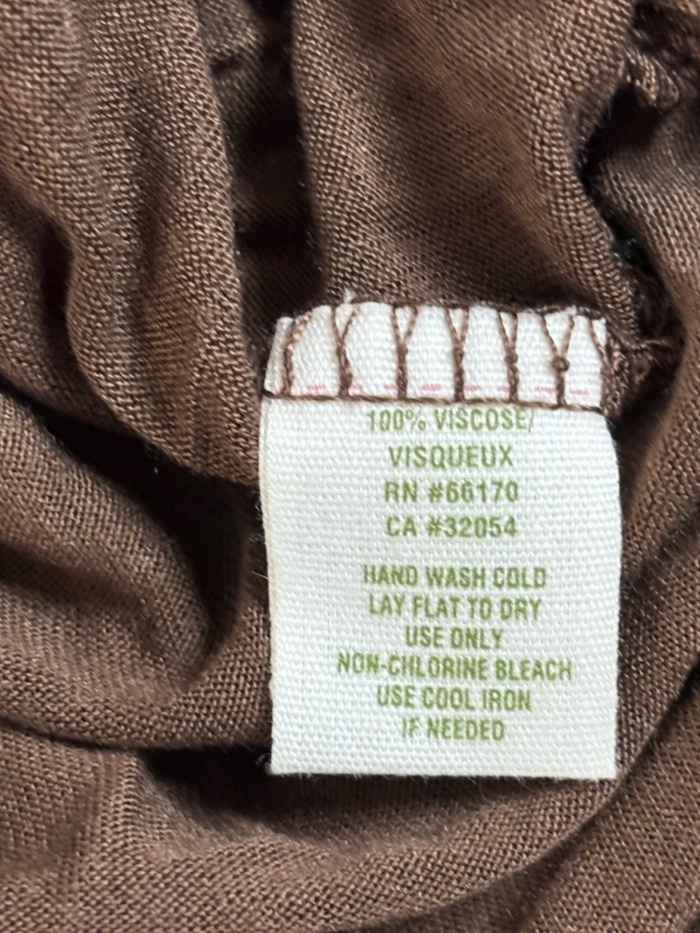 Vintage Free People Lace Yoke Top Chocolate Brown Victorian Prairie Size M NWT - Picture 7 of 7